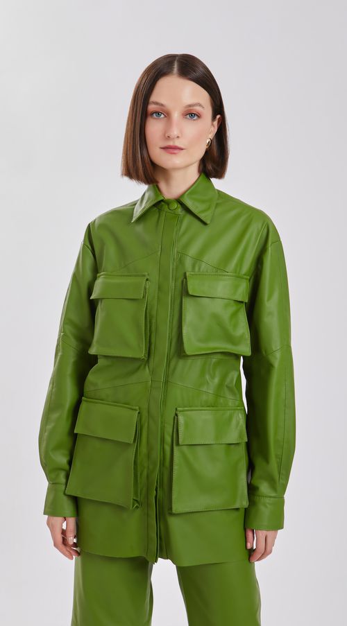 Parka Iódice Com Bolso Verde