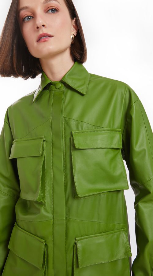 Parka Iódice Com Bolso Verde