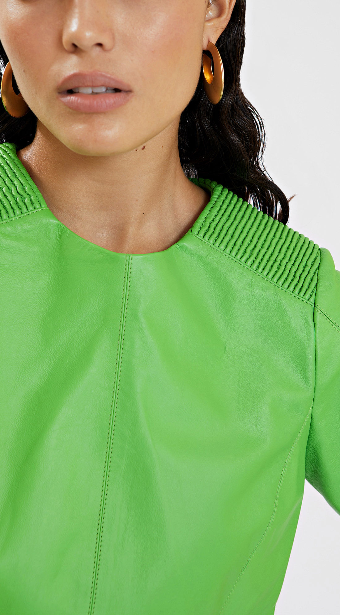 Blusa Mini Nervuras - Verde