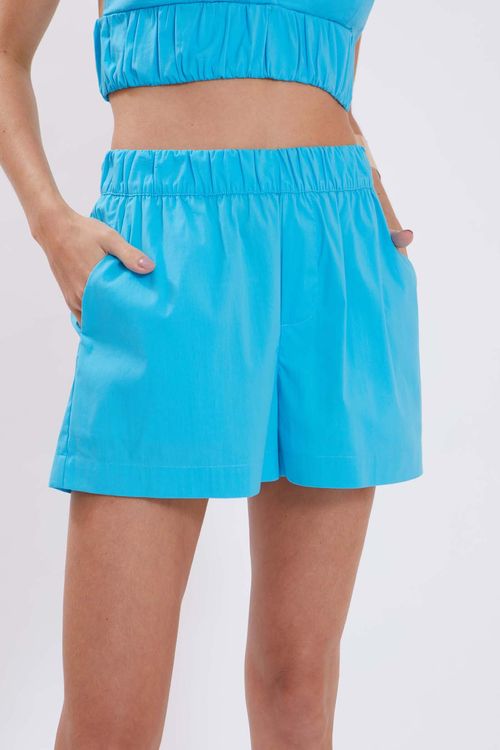Shorts Iódice Boxer Bolso Faca Azul