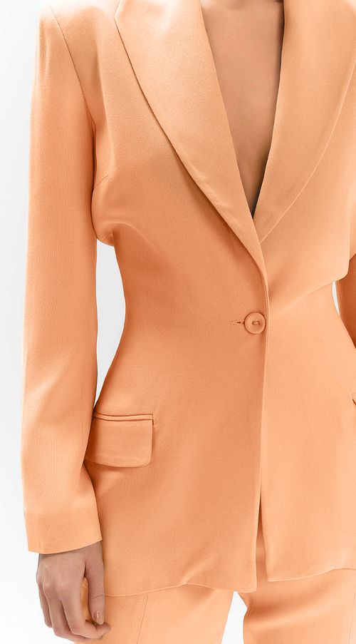 Blazer Iódice Com Bolso Laranja