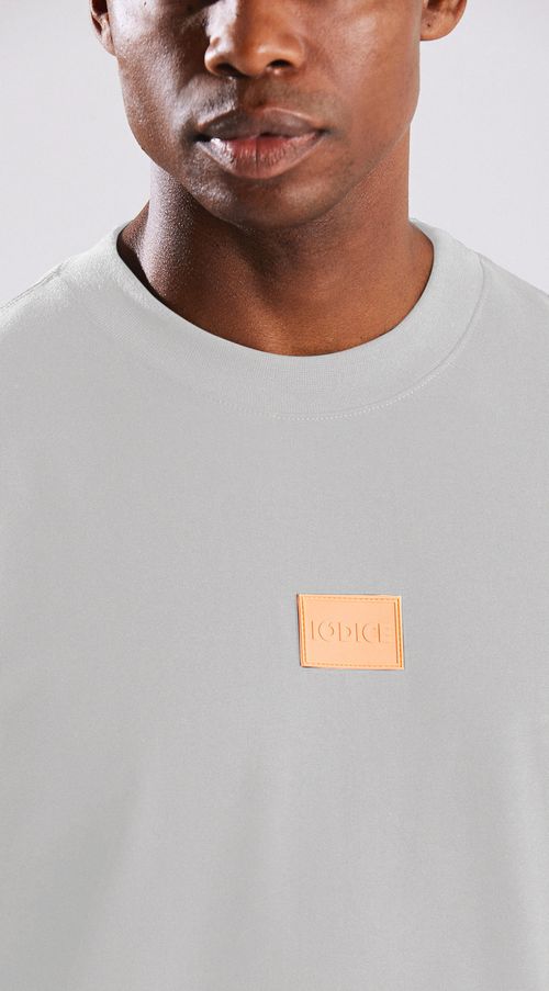Blusa Gola Redonda Manga Longa Detalhe Etiqueta Off White