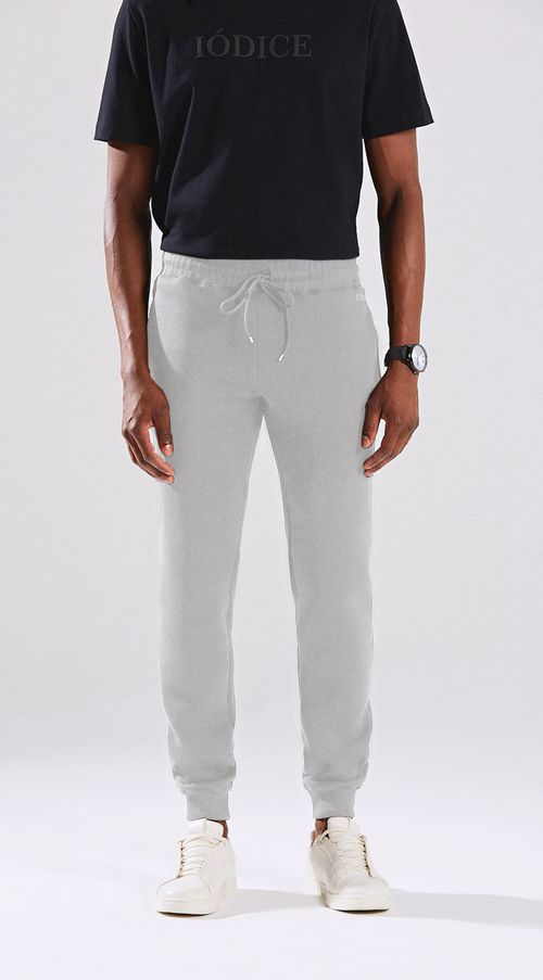 Calca Regular Cós Elástico Punho Na Barra Off White