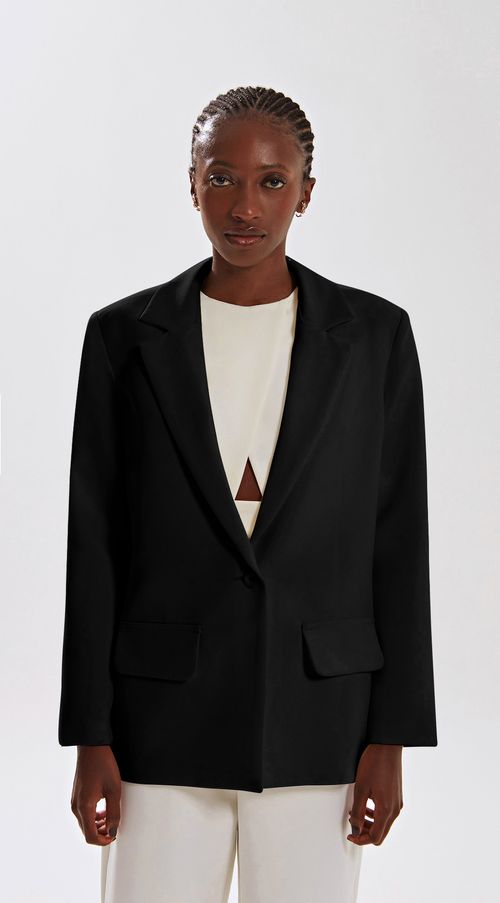 Blazer Iódice Com Botão Preto