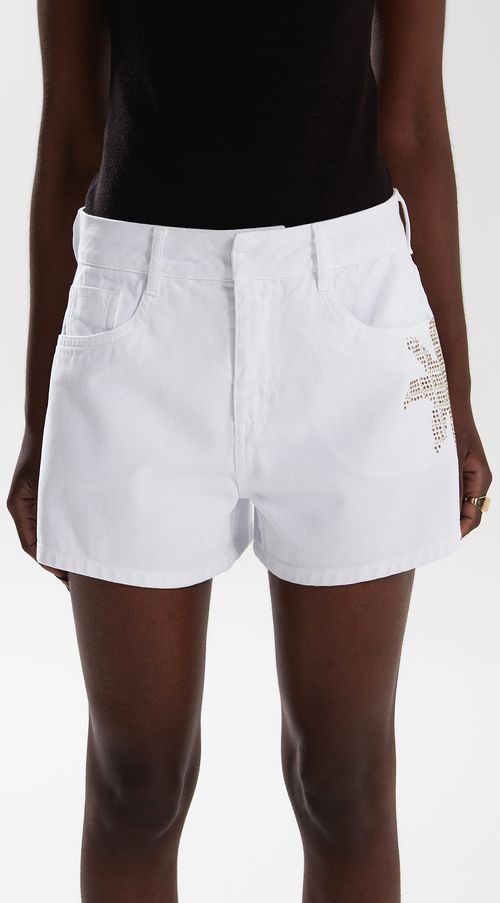 Shorts Iódice Five Pockets Com Termocolante Branco