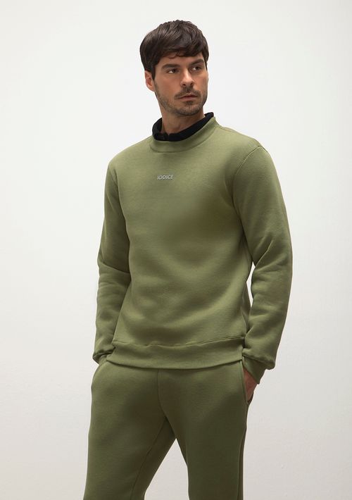 Blusa Careca Manga Longa Com Silk Verde