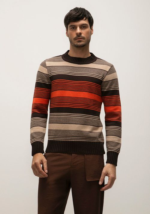Blusa Careca Manga Longa Tricôt Marrom