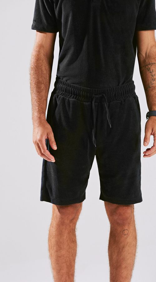 Bermuda Comfort Atoalhada Preto