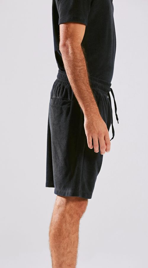 Bermuda Comfort Atoalhada Preto