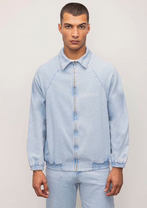 Jaqueta Over Com Laser Jeans