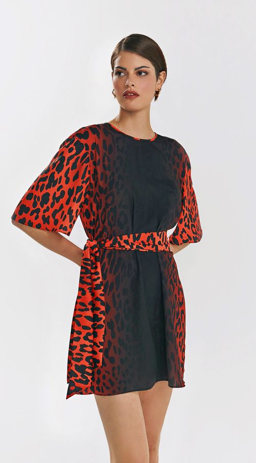 T-Shirt Iódice Dress Com Faixa Vermelho