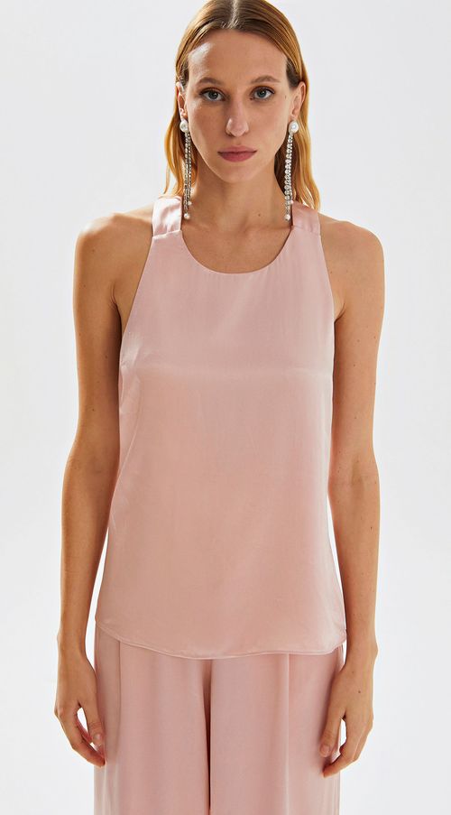 Regata Iódice Cava Francesa Detalhe Torção Rosa