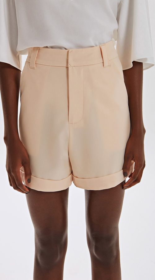 Shorts Iódice Linha A Bolso Faca Bege