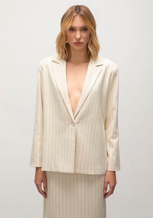 Blazer Iódice Alfaiataria Com Botões Off White