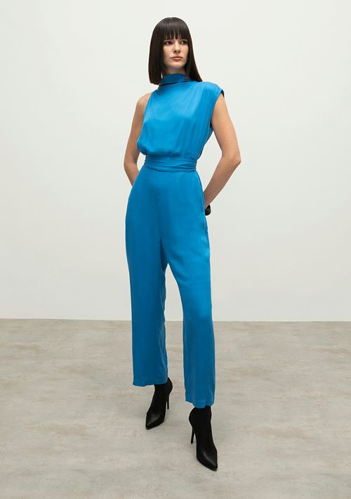 Macacao Iódice Reto Com Faixa Azul