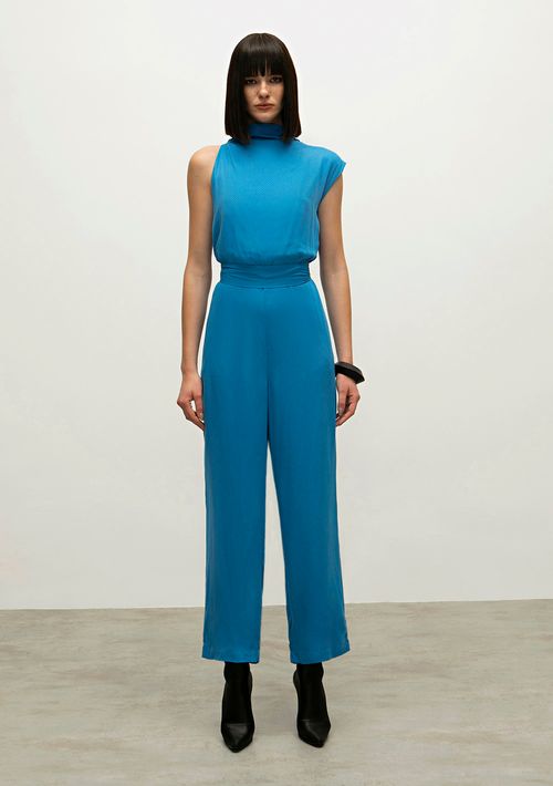 Macacao Iódice Reto Com Faixa Azul