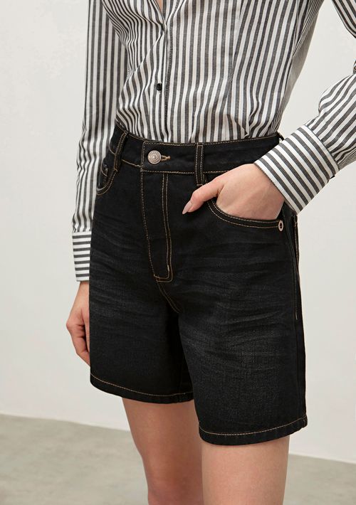 Shorts Iódice Five Pockets Tradicional Preto