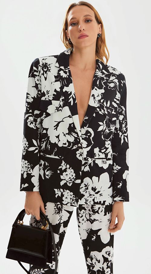 Blazer Iódice Com Bolso Preto