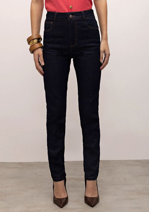 Calça Iódice Skinny Cós Alto Tradicional Jeans