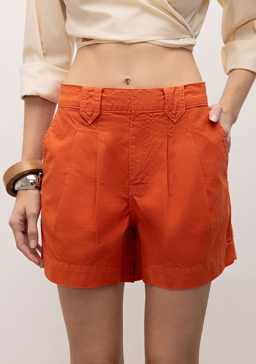 Shorts Iódice Alfaiataria Tradicional Laranja