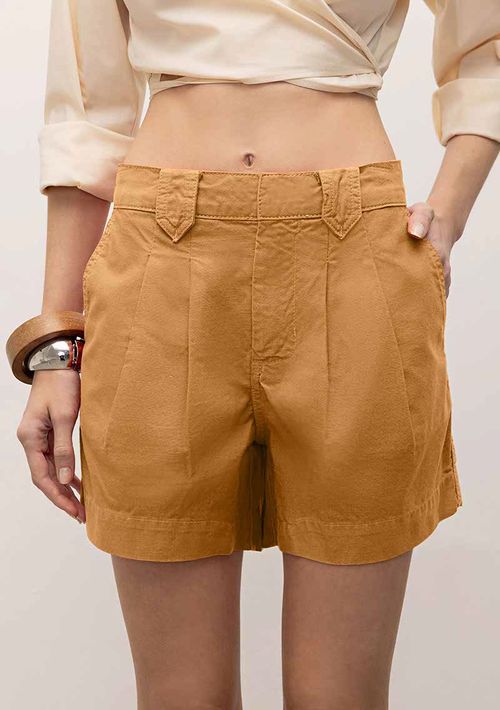 Shorts Iódice Alfaiataria Tradicional Bege