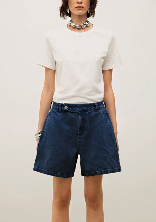 Shorts Iódice Linha A Com Pence Jeans