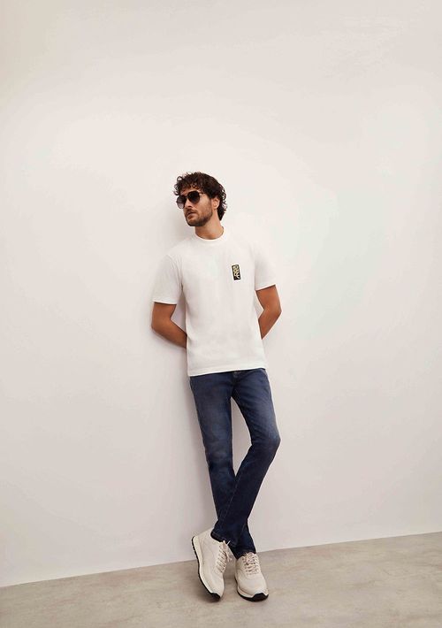 Calca Skinny Baixa Azul