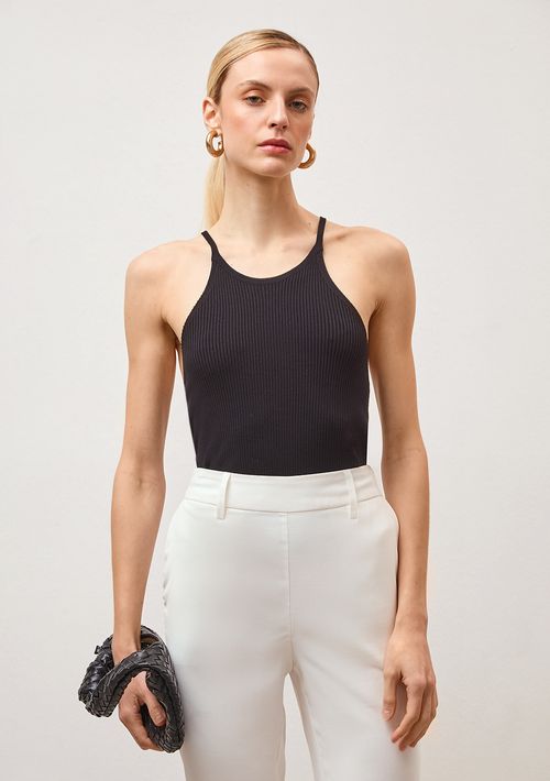 Regata Iódice Cava Francesa Tricot Preto