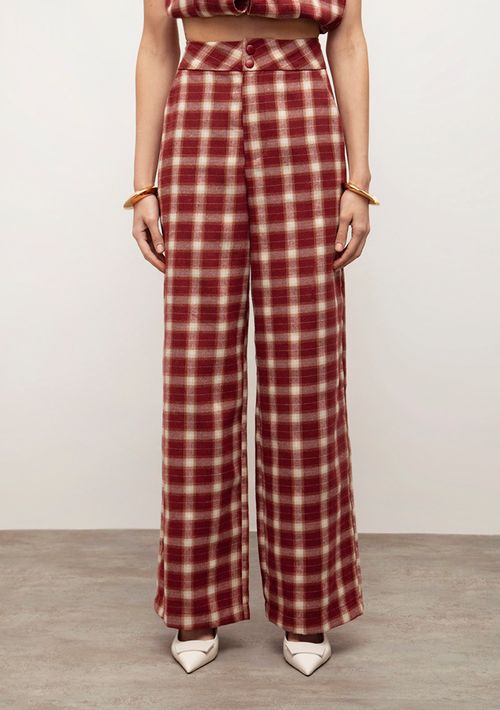 Calça Iódice Wide Alta Bordo