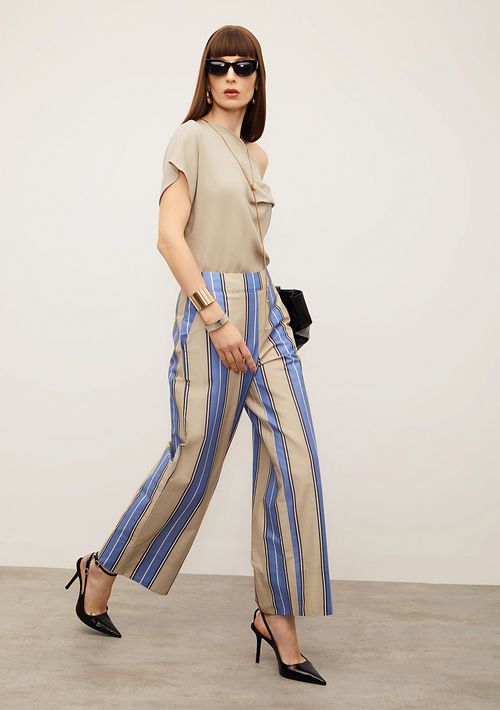 Calça Iódice Wide Média Azul