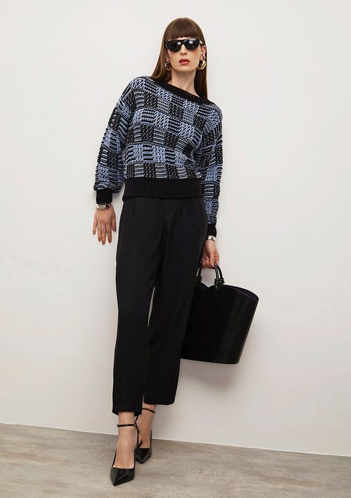 Calça Iódice Cenoura Alta Preto