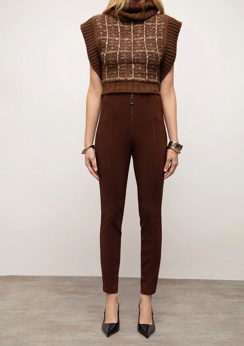 Calça Iódice Legging Alta Marrom