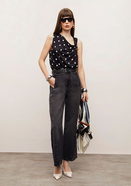 Calça Iódice Flare Alta Preto