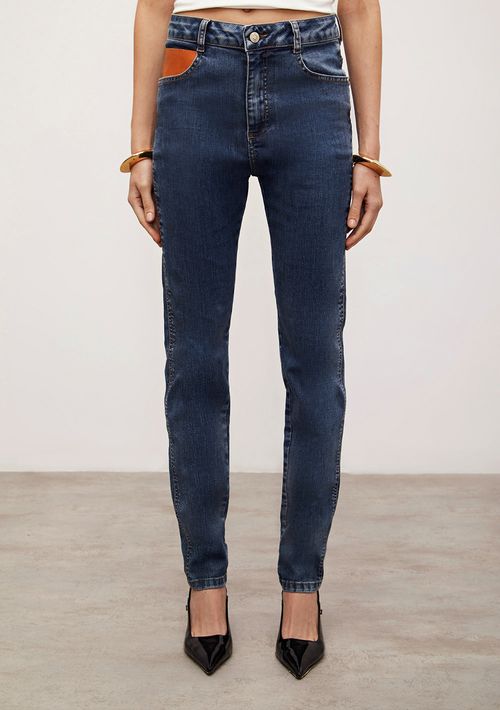 Calça Iódice Skinny Alta Azul
