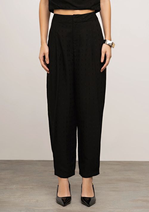 Calça Iódice Cenoura Alta Preto
