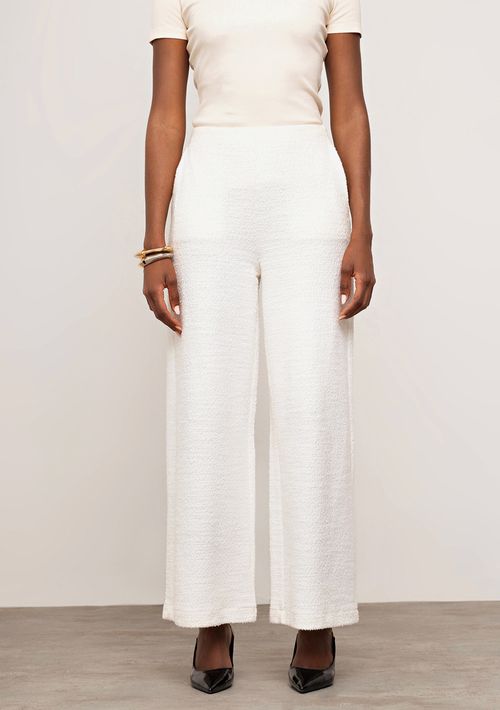 Calça Iódice Wide Alta Off White