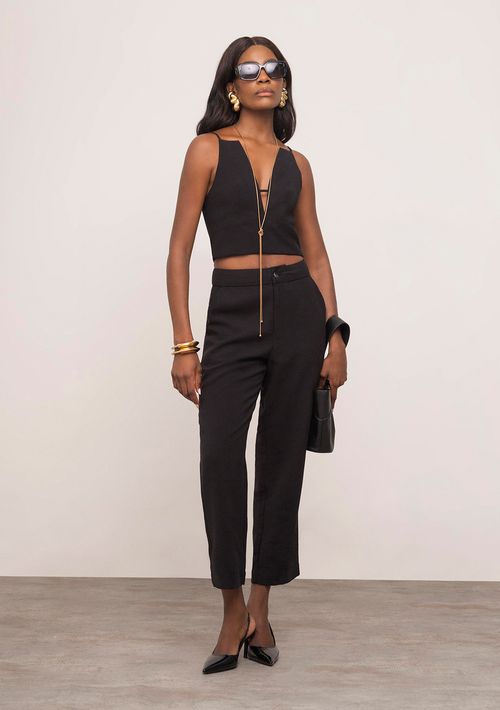 Calça Iódice Slim Alta Preto
