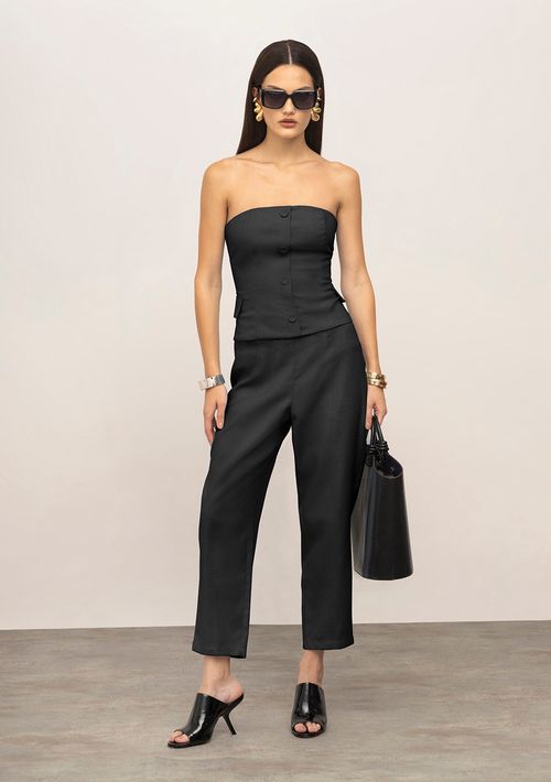 Calça Iódice Slim Alta Preto