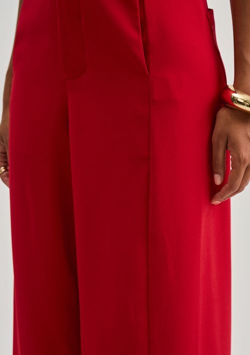 Calça Iódice Wide Alta Vermelho