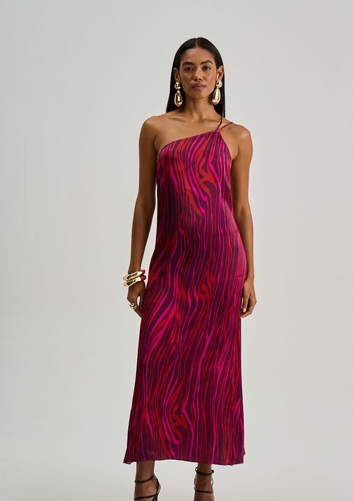 Vestido Iódice Ajustado Decote Costas Sem Alça Midi Vermelho