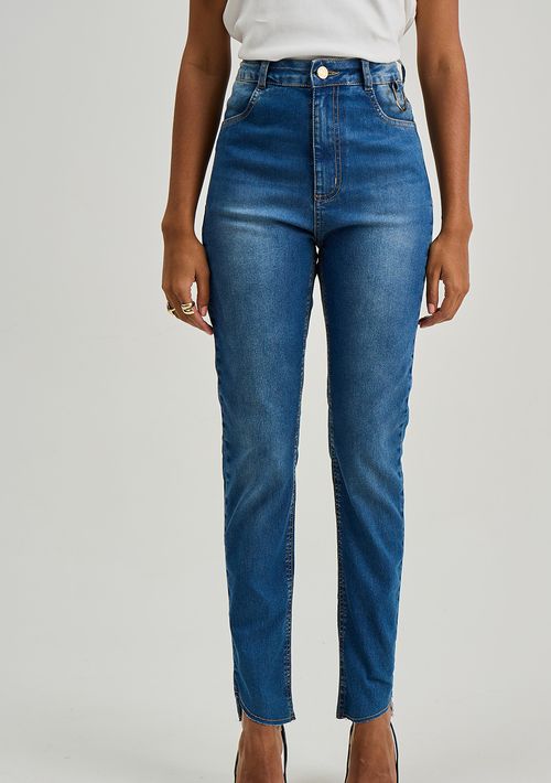 Calça Iódice Skinny Alta Azul