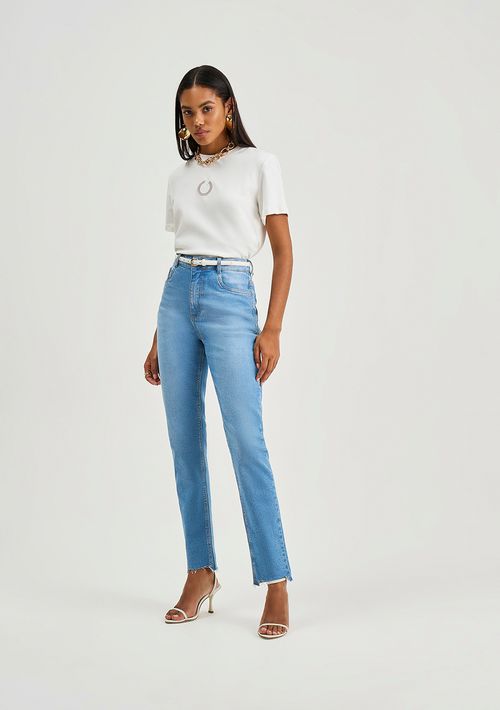 Calça Iódice Skinny Alta Azul