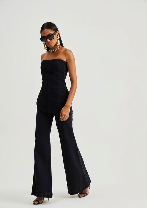 Calça Iódice Flare Média Preto