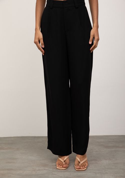Calça Iódice Reta Alta Preto
