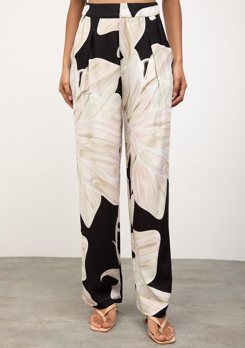 Calça Iódice Reta Alta Preto