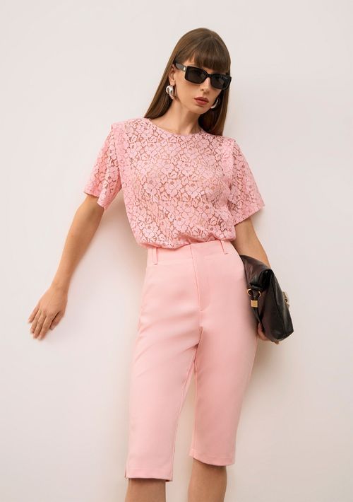 Calça Iódice Capri Alta Rosa