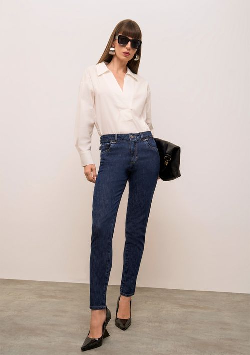 Calça Iódice Skinny Média Azul
