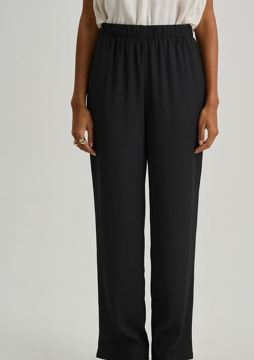 Calça Iódice Reta Alta Preto