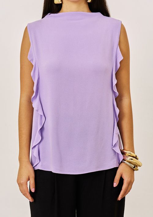 Regata Iódice Solta Gola Alta Padrão Lilas