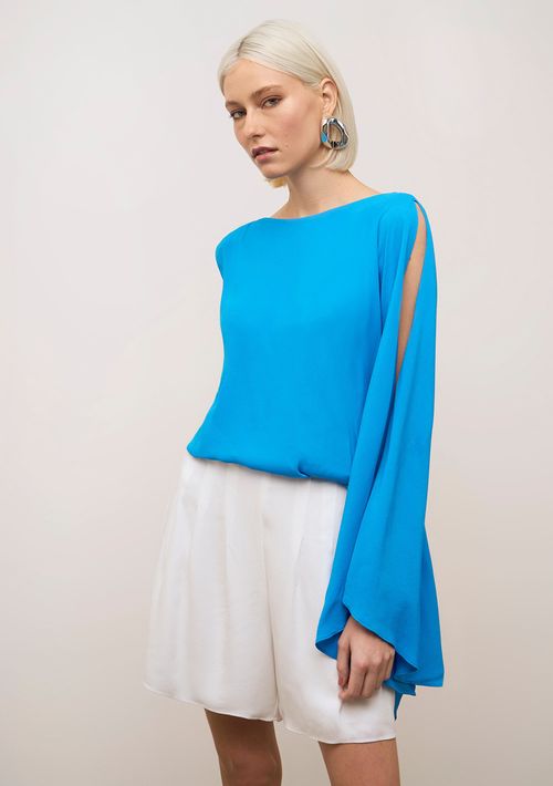 Shorts Iódice Amplo Alta Off White